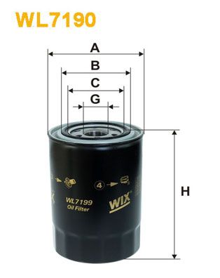 WIX FILTERS Eļļas filtrs WL7199